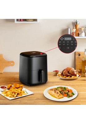 Tefal Мультипіч Easy Fry Max, 1500Вт, чаша-5л, сенсорне керув., 10 програм, пластик, чорний