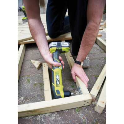 Ryobi Шуруповерт-дриль ONE+ RAD1801M 18В, кутовий, 15Нм, патрон 10мм (без АКБ і ЗП)