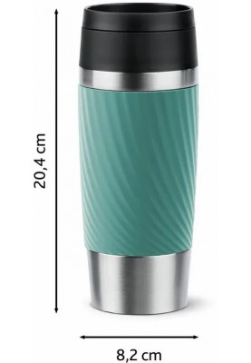 Tefal Термочашка Travel Mug Classic Twist, 360мл, нержавіюча сталь, зелений