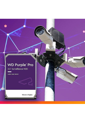 WD Жорсткий диск 12TB 3.5" 7200 512MB SATA Purple Pro Surveillance