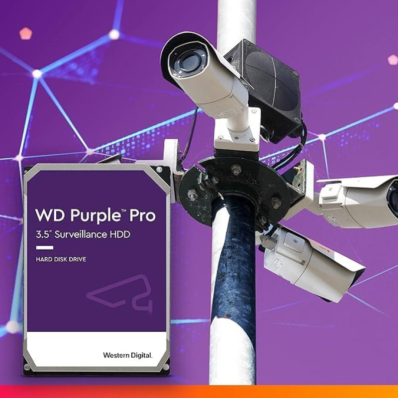 WD Жорсткий диск 12TB 3.5" 7200 512MB SATA Purple Pro Surveillance