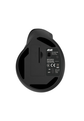 2E Миша MF325 Silent, WL/BT, вертикальна, чорний