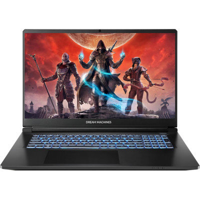 Dream Machines Ноутбук Dream Machines RT5060-17 17.3FHD IPS, AMD AI 7350, 32GB, F1TB, NVD5060-8, DOS, чорний