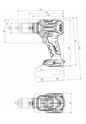 Metabo Шурпокрут-дриль BS 18 LTX BL Q I, акумуляторний, 18В, 1.7кг, без АКБ та ЗП