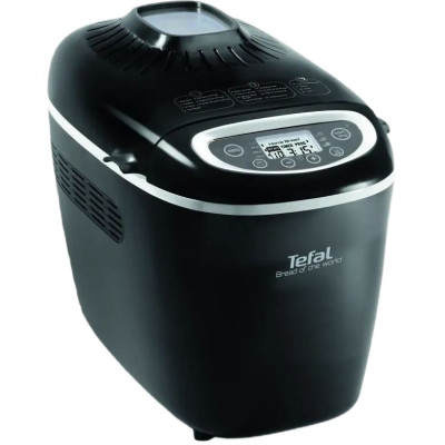 Tefal Хлібопічка Bread of the World 1600Вт, програм-19, макс.вага -1,5кг, форма-квадрат, пластик, чорний