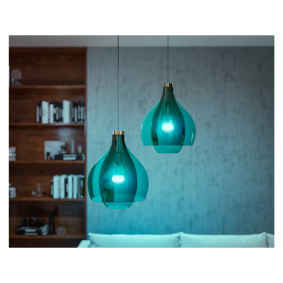 Philips Hue Лампа розумна Hue E27, 11W(60Вт), 2000K-6500K, RGB, ZigBee, Bluetooth, димування