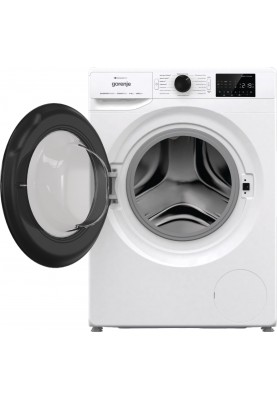 Gorenje Пральна машина фронтальна, 8кг, 1400, A+++, 46,5см, дисплей, інвертор, пара, Wi-Fi, білий