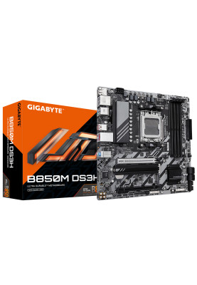 Gigabyte Материнская плата B850M DS3H sAM5 B850 4xDDR5 M.2 HDMI DP mATX