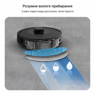 Rowenta Робот-пилосос Rowenta миючий X-Plorer Serie 85, 6000ПаВт, h=9.7см, 0.26л, конт пилок -0.29л, автон. робота до 270хв, чорний Rowenta Робот-пилосос Rowenta миючий X-Plorer Serie 85, 6000ПаВт, h=9.7см, 0.26л, конт пилок -0.29л, автон. робота до 270хв, чорний