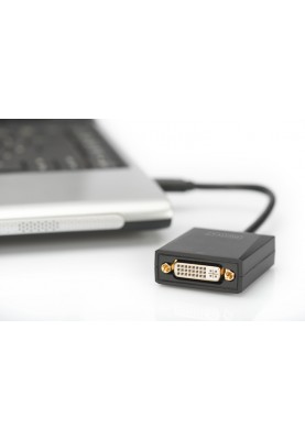 Digitus Адаптер USB 3.0 - DVI Full HD, M/F, 0.15 m