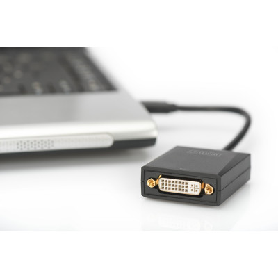 Digitus Адаптер USB 3.0 - DVI Full HD, M/F, 0.15 m