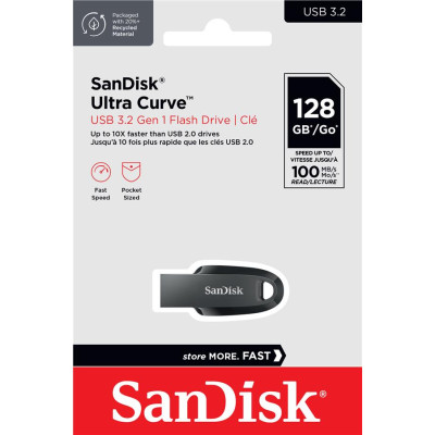SanDisk Накопичувач 32GB USB 3.2 Ultra Curve Black