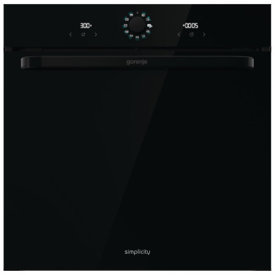 Gorenje Духовий шафа електричний, 77л, A, пара, дисплей, макс.темпер.-300, чорний