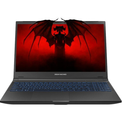 Dream Machines Ноутбук RT4050-15 15.6FHD IPS, AMD R5-7535HS, 16GB, F1TB, NVD4050-6, DOS, чорний