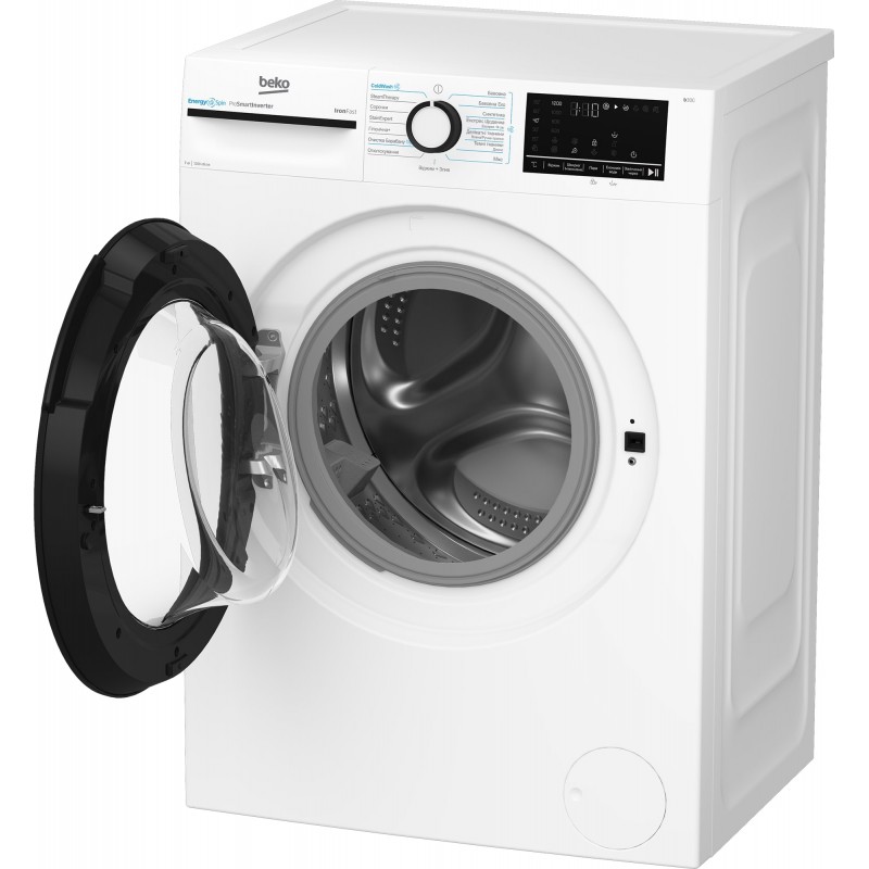 Beko Пральна машина фронтальна, 7кг, 1200, A+++ (-10%), 50см, дисплей, інвертор, ПАР, білий