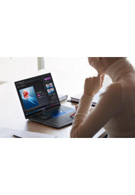 ASUS Ноутбук Zenbook Duo UX8406MA-PZ026W 14" 3K OLED, Intel Ultra 9 185H, 32GB, F1TB, UMA, Win11, Сірий