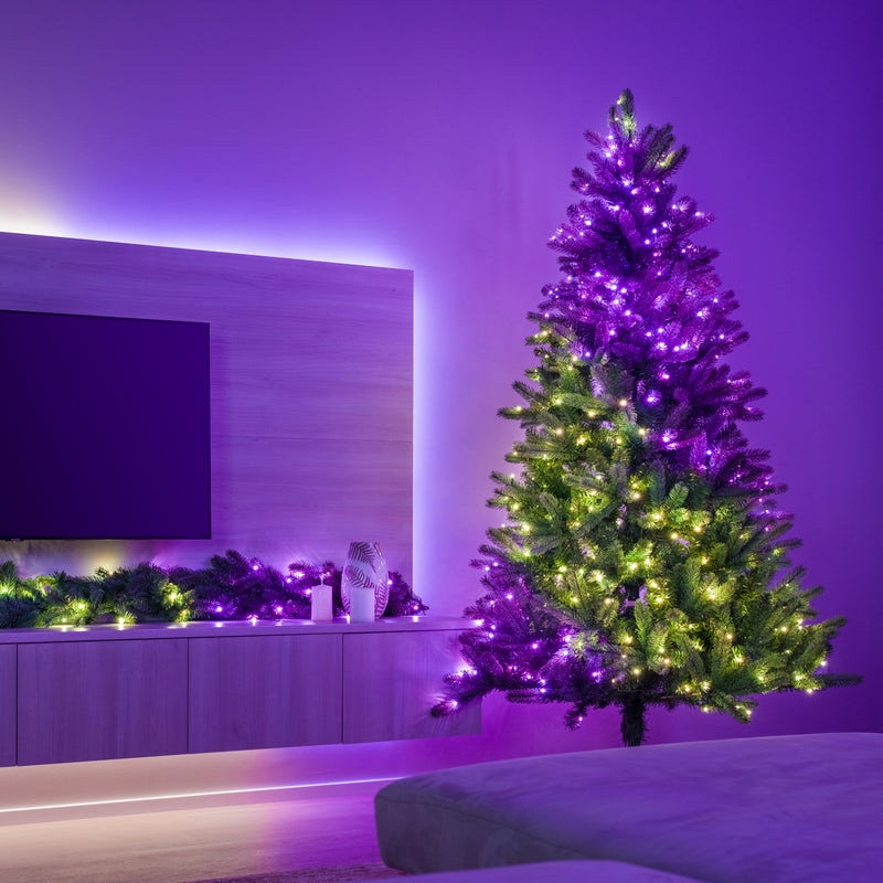 Twinkly Гірлянда Smart LED Twinkly tree Strings RGB 500 налаштована на 2.1м ялинці