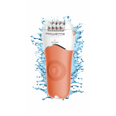 Rowenta Епілятор Aquasoft Wet&Dry пінцетний, акумуляторний , пінцет.-24, волог.+сух., насадок-3, кораловий Rowenta Епілятор Aquasoft Wet&Dry пінцетний, акумуляторний , пінцет.-24, волог.+сух., насадок-3, кораловий
