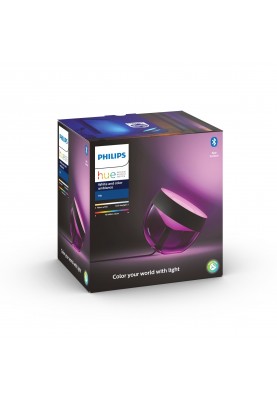 Philips Hue Настільна лампа Iris, 2000K-6500K, Color, Bluetooth, з димером, чорна