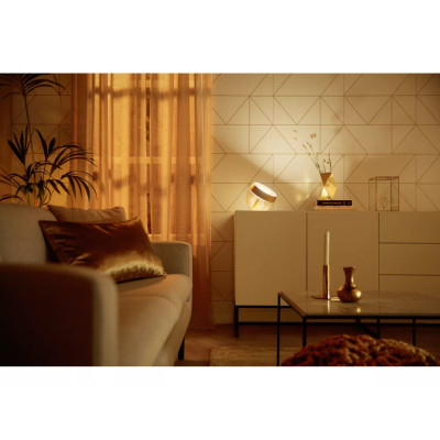 Philips Hue Настільний світильник розумний  Iris, 2000K-6500K, RGB, ZigBee, Bluetooth, димування, золотий