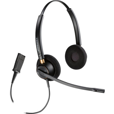 Poly Гарнітура стерео комп'ютерна On-ear EncorePro 520, Quick Disconnect, всеспрямований, чорний