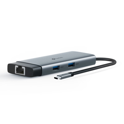 TP-Link Хаб USB UH6120C USB-A > 2xUSB3.0/1xUSB-C/1xHDMI/1xRJ-45/1xPD 100Wh
