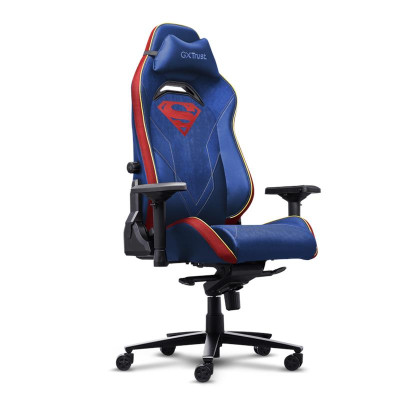 Trust Крісло GXT721SM Ruya Pro Superman edition, ПУ шкіра, Foldable Armrests, синій
