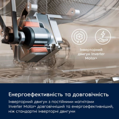 Electrolux Пральна машина Electrolux фронтальна, 8кг, 1400, A, 58см, дисплей, пара, інвертор, білий