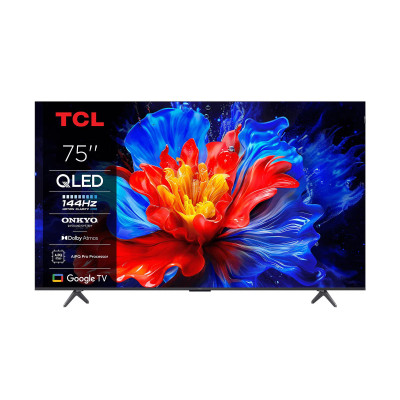 TCL Телевізор 75" QLED 4K 144Hz Smart Google TV Titan ONKYO sound