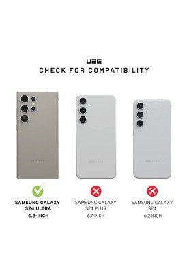 UAG Чохол для Samsung Galaxy S24 Ultra, Metropolis LT Pro, Micro Hex Camo Graphite