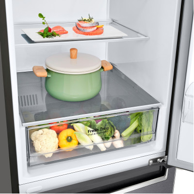 LG Холодильник з нижньою морозильною камерою GW-B459SLCM