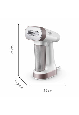 Tefal Відпарювач компактний Pure Force 2в1, 1800Вт, 180мл, постійна пара - 35гр, керам. підошва, білий