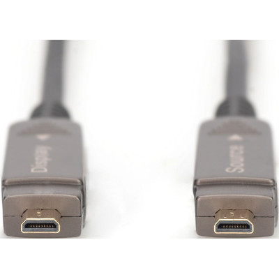 Digitus Кабель DIGITUS HDMI (M/M), 4K, AOC, 10м, чорний