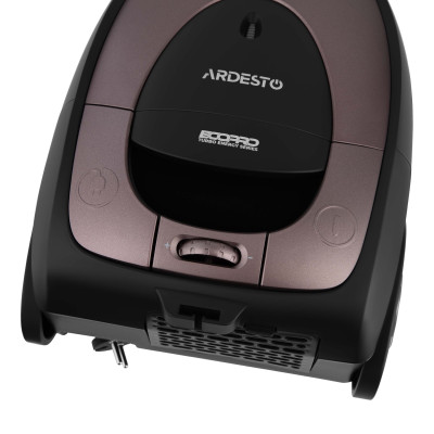 ARDESTO Пилосос мішковий, 800Вт, мішок- 2.5л, HEPA, чорно-бронзовий