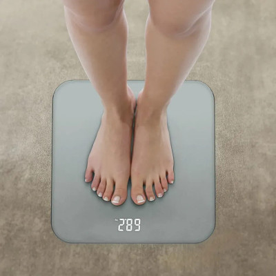 Tefal Ваги Tefal підлогові Classic, 180кг, AAAx3 в комплекті, скло, сірий