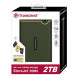 Transcend Портативний жорсткий диск 2TB USB 3.1 StoreJet 25M3 Зелений