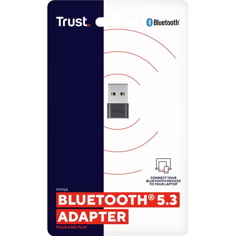 Trust USB адаптер Myna Bluetooth 5.3, чорний