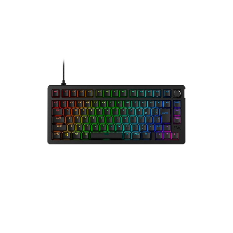 HyperX Клавіатура механічна Alloy Rise 75key, Red, USB-A, EN/UA, RGB, чорний