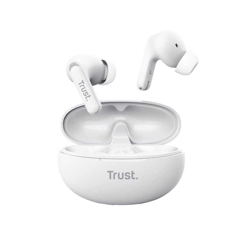 Trust Навушники TWS Yavi Earbuds BT 5.3, ENC, SBC, Mic, Білий