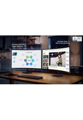Samsung Монітор 27" S27D360 D-Sub, HDMI, VA, 100Hz, 4ms, CURVED