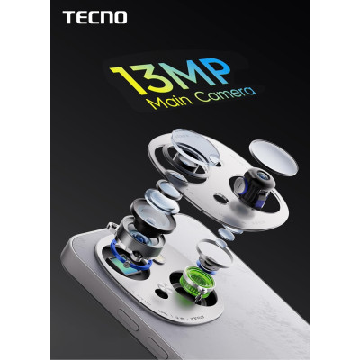 TECNO Смартфон Spark Go 1 (KL4) 6.67" 3/128ГБ, 2SIM, 5000мА•год, Magic Skeen Green