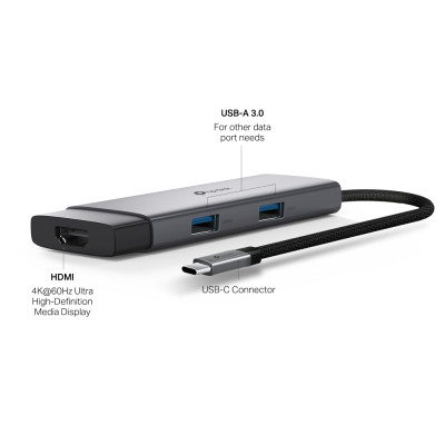 TP-Link Хаб USB TP-LINK UH5020C USB-C > 2xUSB3.0/1xUSB-C/1xHDMI/1xPD 100Wh TP-Link Хаб USB TP-LINK UH5020C USB-C > 2xUSB3.0/1xUSB-C/1xHDMI/1xPD 100Wh
