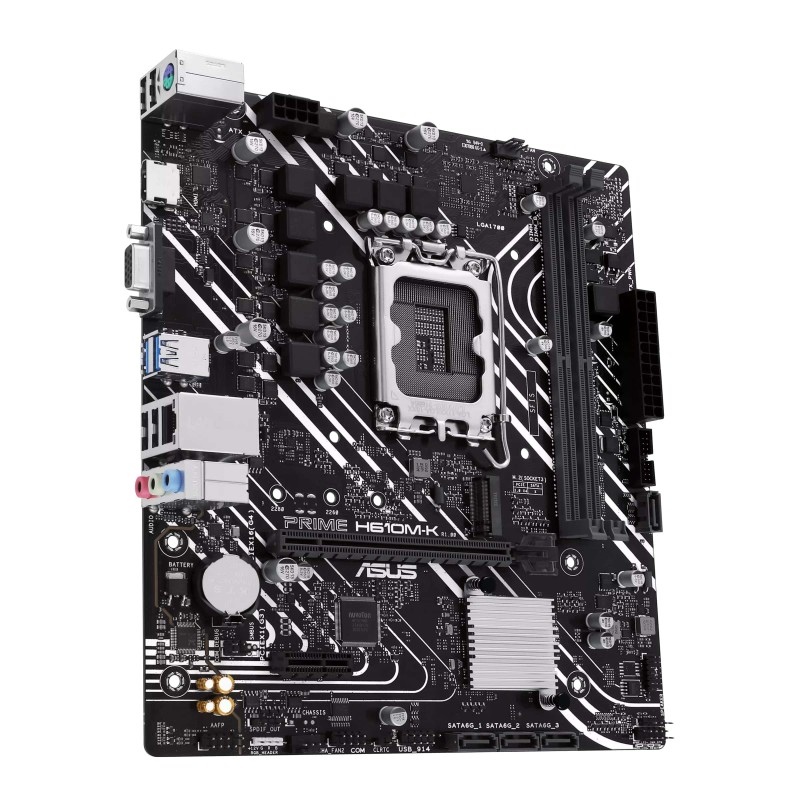 ASUS Материнcька плата PRIME H610M-K s1700 H610 2xDDR5 M.2 HDMI D-Sub mATX