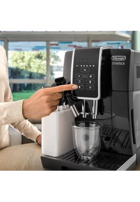 Delonghi Кавомашина Dinamica, 1.8л, зерно мелена, автомат.капуч, авторецептів -4, чорний