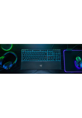 Razer Клавіатура мембранна Ornata V3 X 104key, USB-A, EN/UK, RGB, чорний