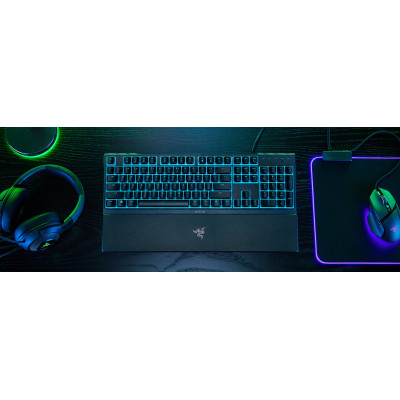 Razer Клавіатура мембранна Ornata V3 X 104key, USB-A, EN/UK, RGB, чорний