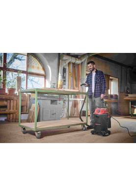 Einhell Пилосос професійний 1930 А, 1500 Вт, пластик 30 л, 190 мбар, шланг 2.5 м, кабель 3 м, розетка 2 кВт, 4.7 кг
