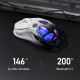 GravaStar Миша Mercury M1 Pro, BT/WL/USB-A, RGB, чорно-білий