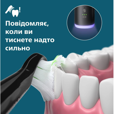 Philips Щітка зубна електр., Sonicare 7100 Series, 62т. колів/хв, насадок-1, футляр, чорний