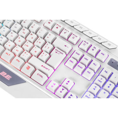 2E Gaming Клавіатура KG315 RGB USB White Ukr